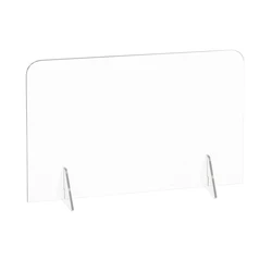 Tableau blanc en acrylique pour effacement à sec, marqueur en verre, tablette pour notes claires, affichage de bureau, petit tableau blanc d'écriture sans cadre avec support