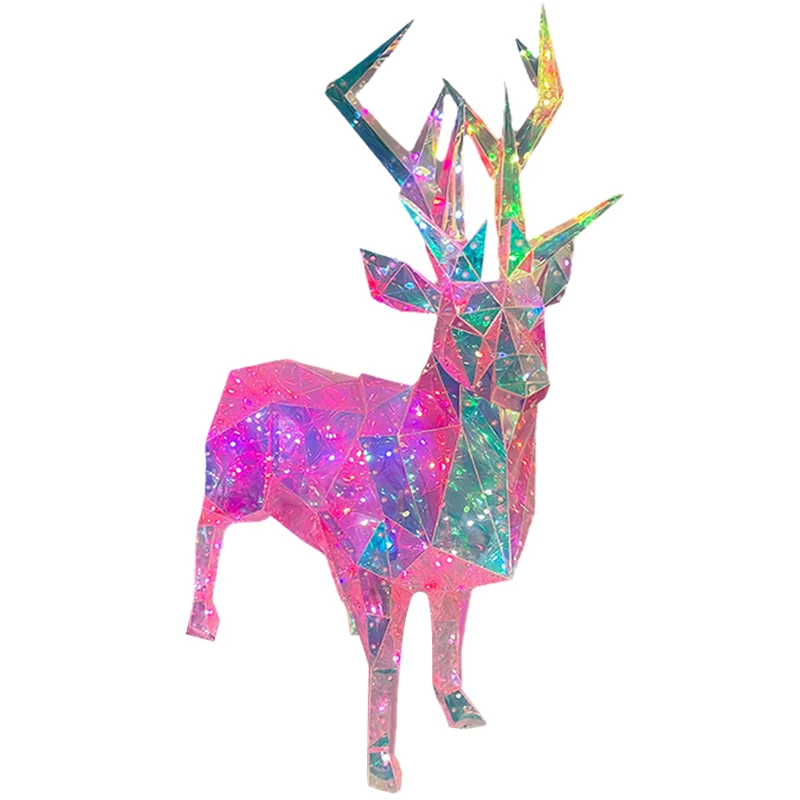 unique features popular design Cute new year 2025 deer outdoor decorative led lights for christmas