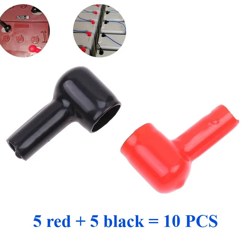 

Universal Battery Terminal Cover Flexible PVC Rubber Boot Insulated Post Protector Anti Short Circuit Car Marine RV Lug Cap
