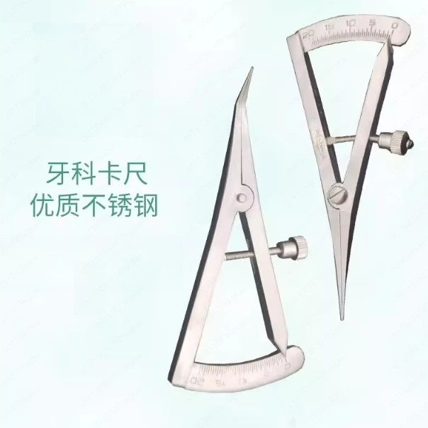 Dental Implant Caliper Tool Stainless Steel Clamp Triangle Wax Straight Elbow Bone Caliper