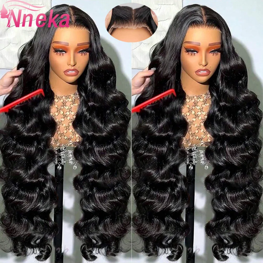 200 Density Body Wave 13x4 13x6 Lace Front Wig 40 Inch 360 Full Lace Wig 5x5 4x4 Gluless Transparent Human Hair Lace Frontal Wig