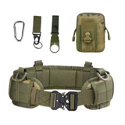 Cinturón táctico acolchado Airsoft CS Combat Molle Airsoft, chaleco táctico, cinturón de cintura de servicio para Paintball, accesorios de caza para juegos de guerra