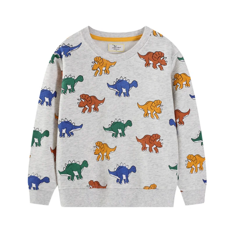 

Jumping Meters 2-7T Dinosaurs Boys Sweatshirts Shirts Kids Clothes Long Sleeve Autumn Spring Children Clothing Tops