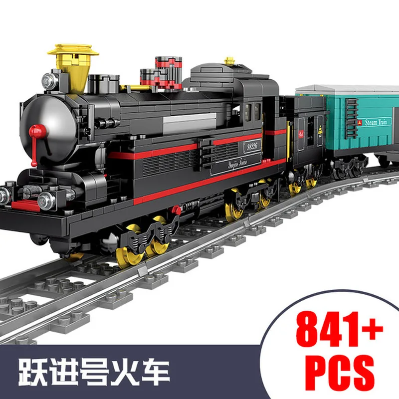 KAZI City Train Power Function High-tech Building Block Bricks DIY Tech Toys For Children Compatible All Brands train