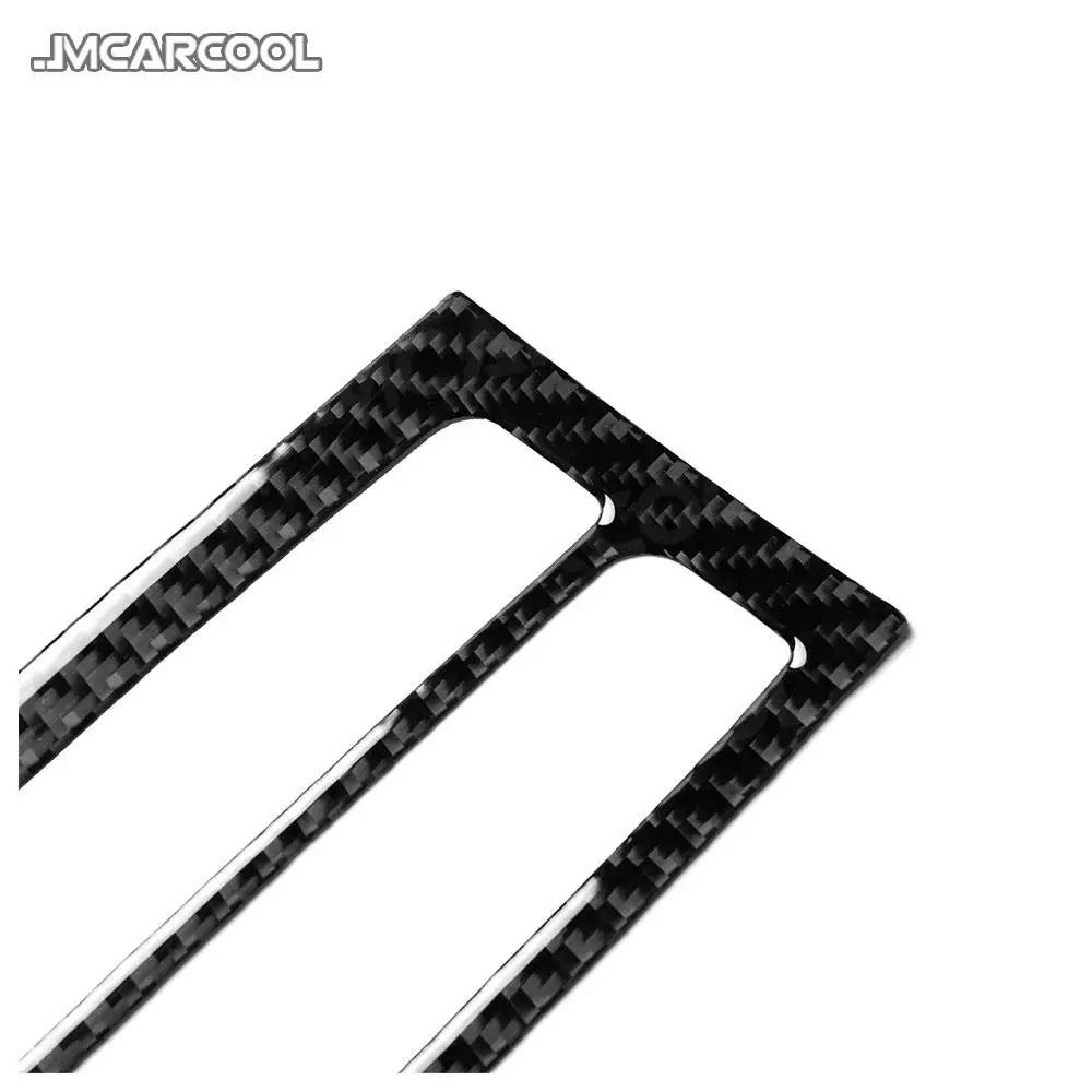 For Tesla Model X 2014-2019 Carbon Fiber Rear Seat Console Air Conditioner Air Vent Trim Frame wind outlet Decoration Sticker