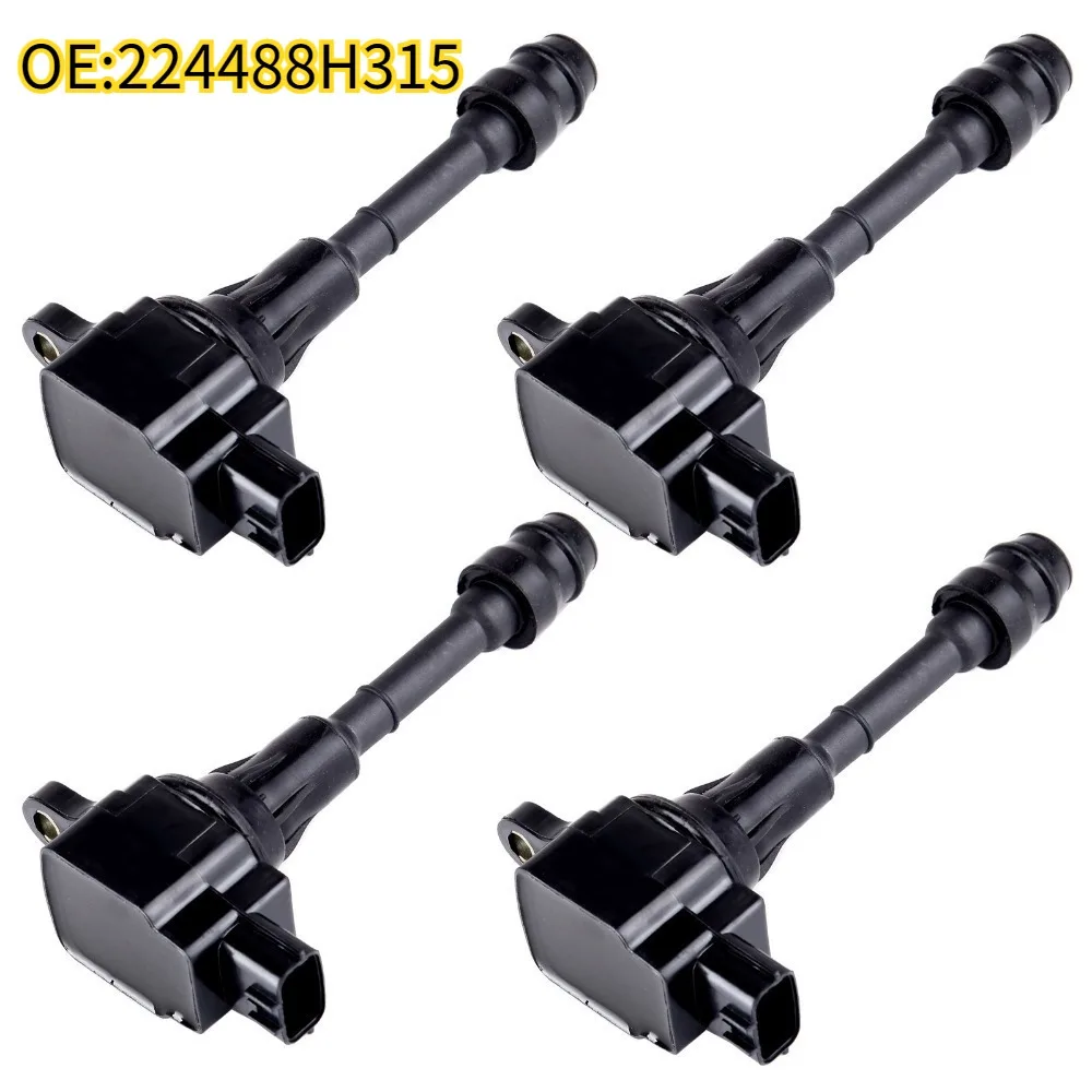Original High Quality New for 4pcs 224488H315 Ignition Coil For Nissan X-trail T30 T31 Primera P12 WP12 2.0 2.5 QR20DE