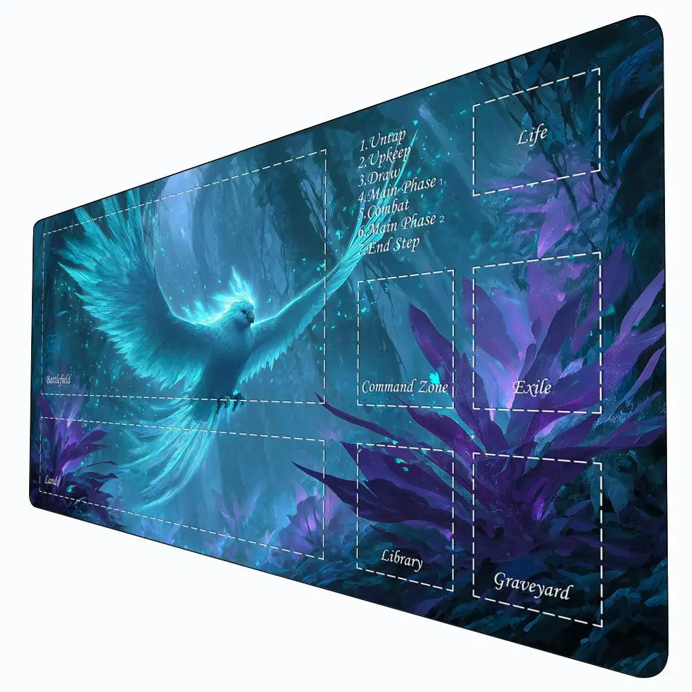 

Fantasy Giant Ice Bird Magic Card Battle Mat MTG Playmat Anti-slip Base 35X60CM gathering gaming mats Board Game Mat for TCG