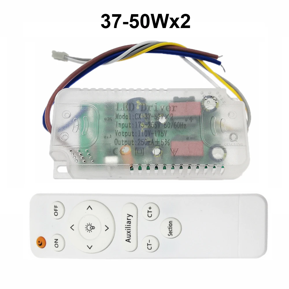 Fonte de alimentação para luz de teto com controle remoto Fonte de alimentação para luz de teto com controle remoto 18WX2, 40WX2, 25-40WX2, 60WX2,