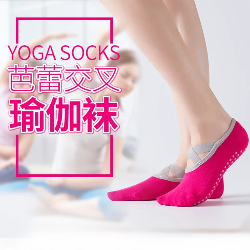 

Yoga Socks Pure Cotton Silicone Non-slip Grip Pilates Sports Socks Women Ballet Dance Dance Socks Indoor Fitness Sock Floor Sock