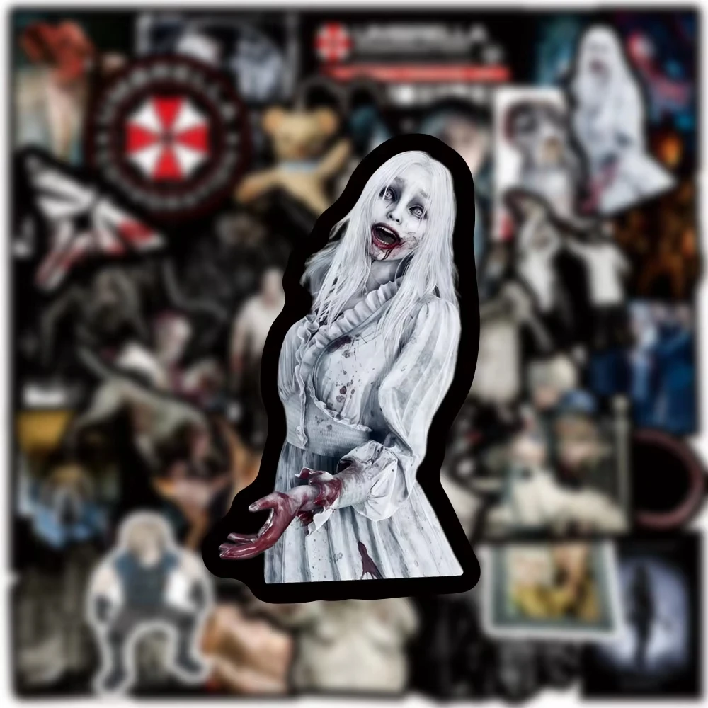 50PCS Resident Evil Requiem Game Graffiti Stickers Exquisite Fashion DIY Guitar Phone Laptop Suitcase Water Cup Skateboard Decal