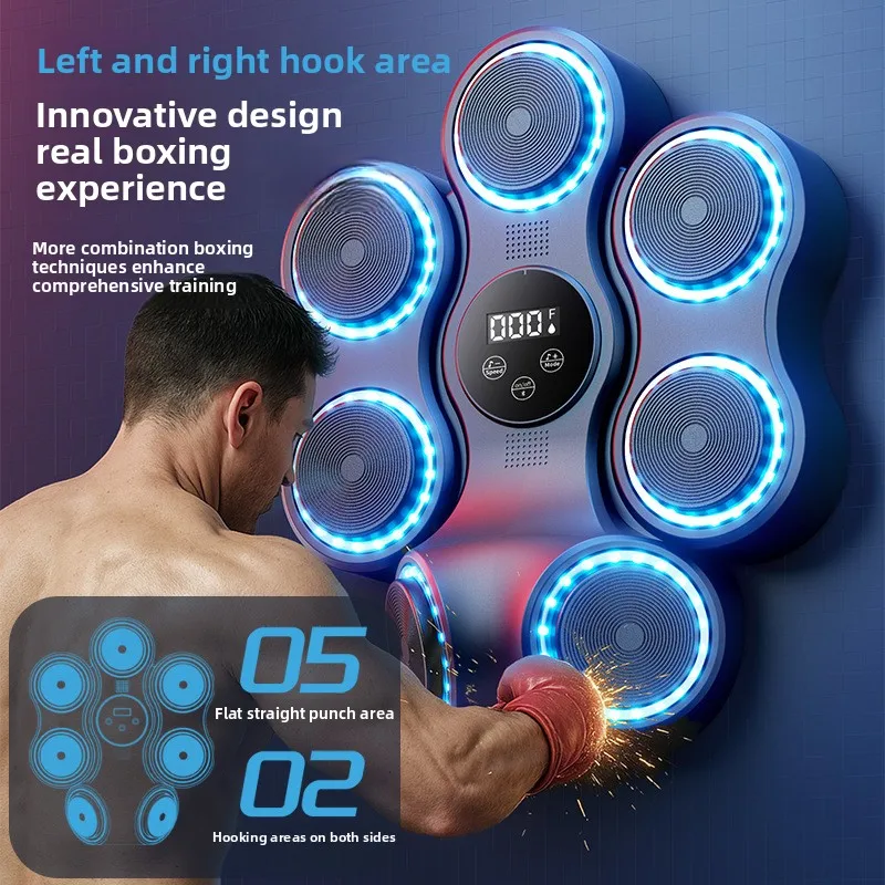 Boxing Target Intelligent Bluetooth Music Boxing Machine Hook Boxing Indoor Adult Electronic Professional Wall Target Fitness