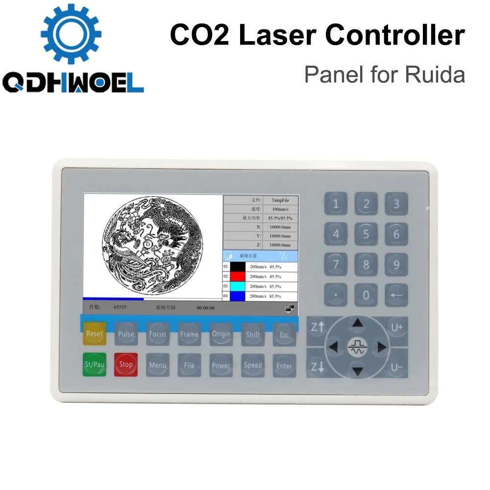 

CO2 Laser Controller Panel for Ruida Controller RDC6445G RDC6442S RDC6432G RDC6332G RDLC320-A CNC Laser Cutting Machine Display