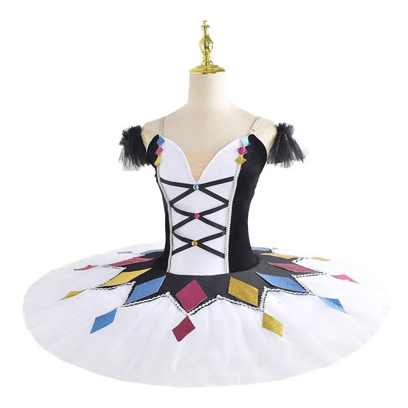 New White  Ballet Tutu Skirt Children White Swan Lake Dance Performance Costumes Beauty Dance Clothing tutu dress