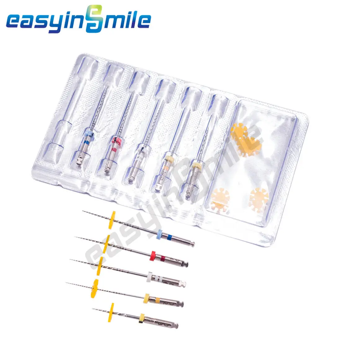 5pcs/pack Rotary Endo Files EASYINSMILE X3 NITI Endodontic File Never Break Root Canal Clean 21MM /25MM /31MM Assorted