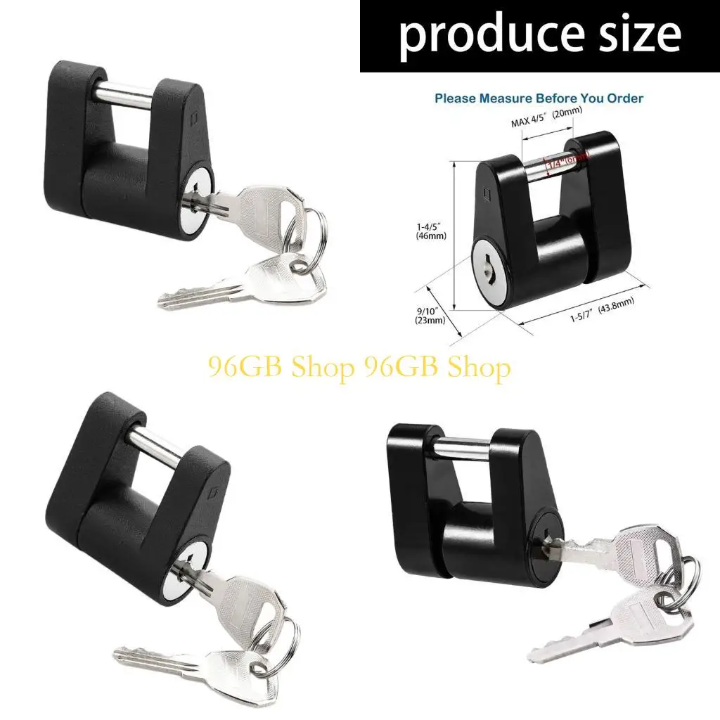 

Замок для прицепа из армированной металлической смеси, 96 ГБ, размеры 1/4, тусклый, в противном случае даже отмычки