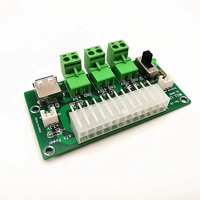 24/20-pin ATX DC Power Breakout Module USB 24Pin ATX to Terminal Blocks.