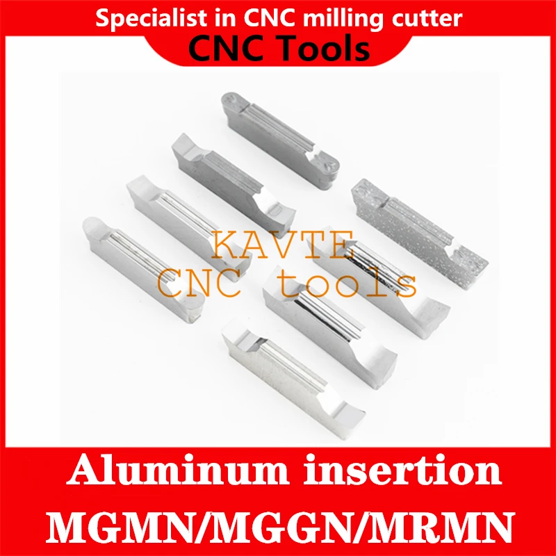 KAVTE Aluminum Insert MGMN150-G MGMN200-G MGMN250-G MGMN300-M MGMN400-M MGNMN500-M Turning Tools For Grooving Insert CNC Lathe