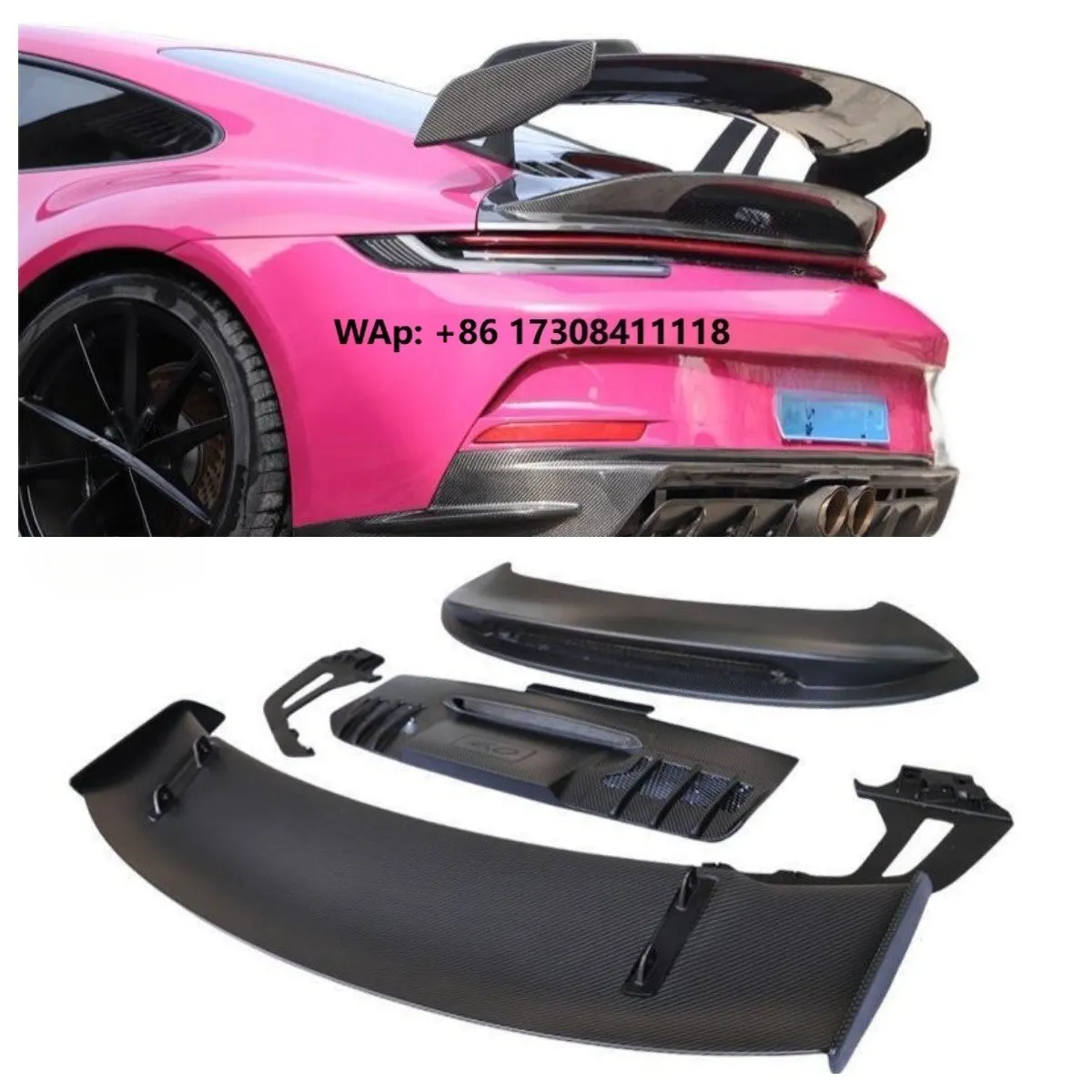 

Perfect Car 20-23 Year 992 Car Spoiler Rear Trunk Wing Suitable for 992 Dry Carbon Fiber Spoiler