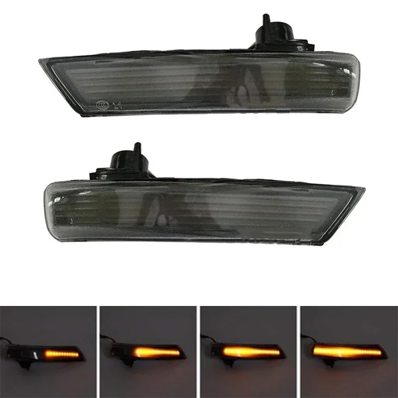 

2Pcs LED Dynamic Turn Signal Light Side Wing Rearview Mirror Indicator Blinker Repeater for Ford Focus 2 3 Mk2 Mk3 Mondeo Mk4