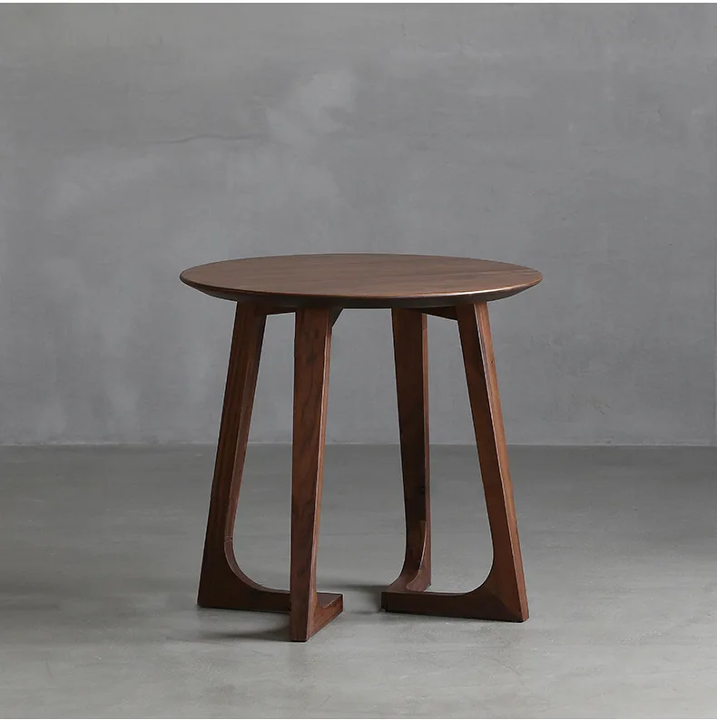 طاولة مستديرة صغيرة بجانب الأريكة الإبداعية، مجموعة طاولة قهوة مستديرة من الخشب الصلب، طاولة قهوة لغرفة المعيشة للأطفال والأم
