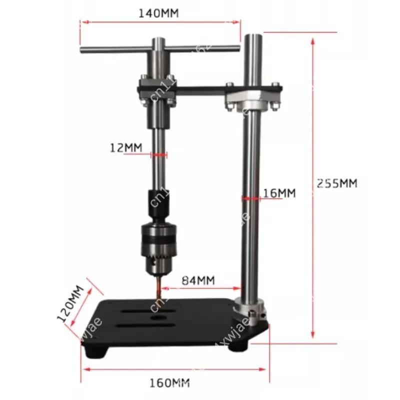 Adjustable Hand Tap Wrench Set Manual Vertical Tapping Machine Bench Threader With Ratchet Handle Small