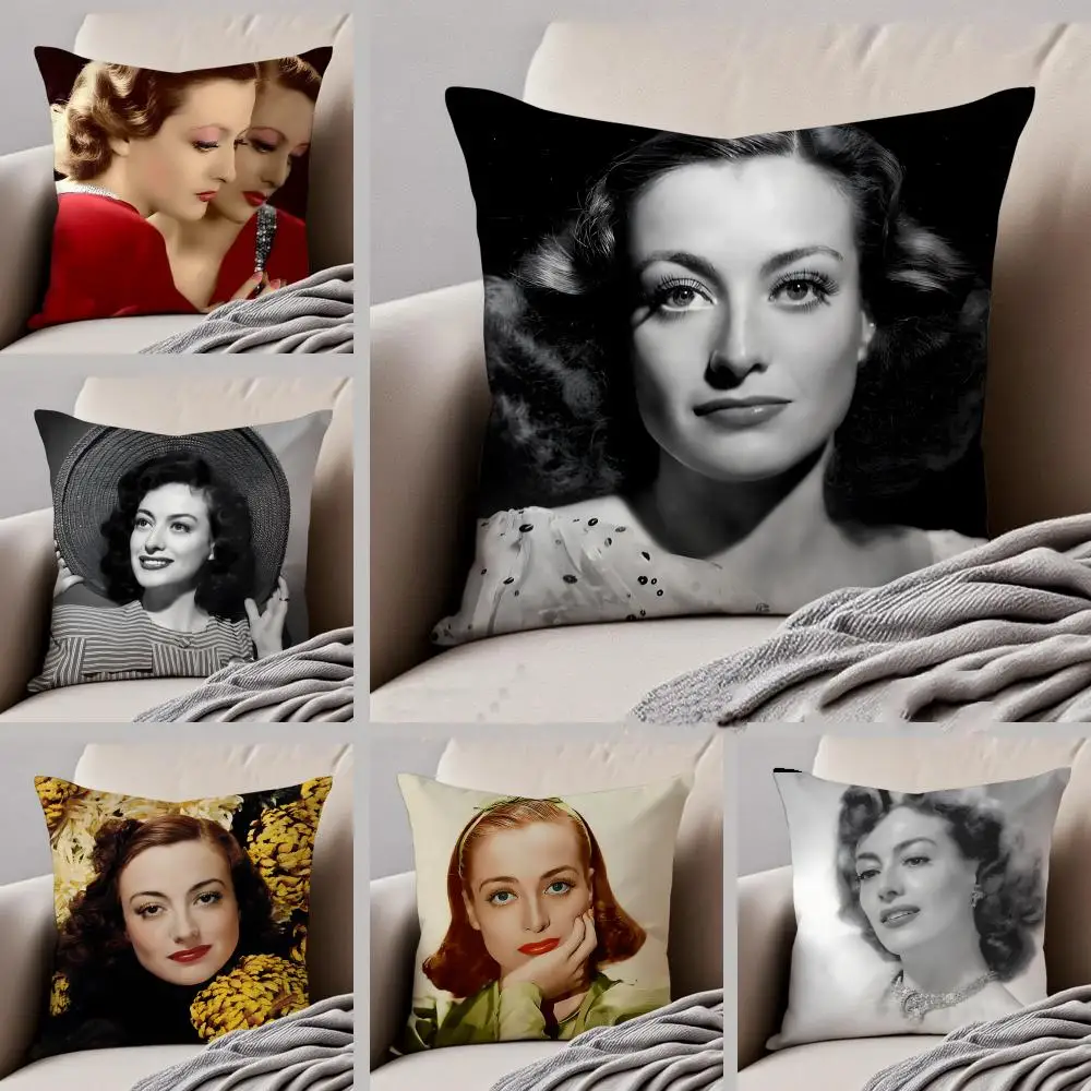 

Модная льняная наволочка R-Reunion In France J-Joan Crawford, мягкая дышащая защитная наволочка для дивана, украшение для комнаты