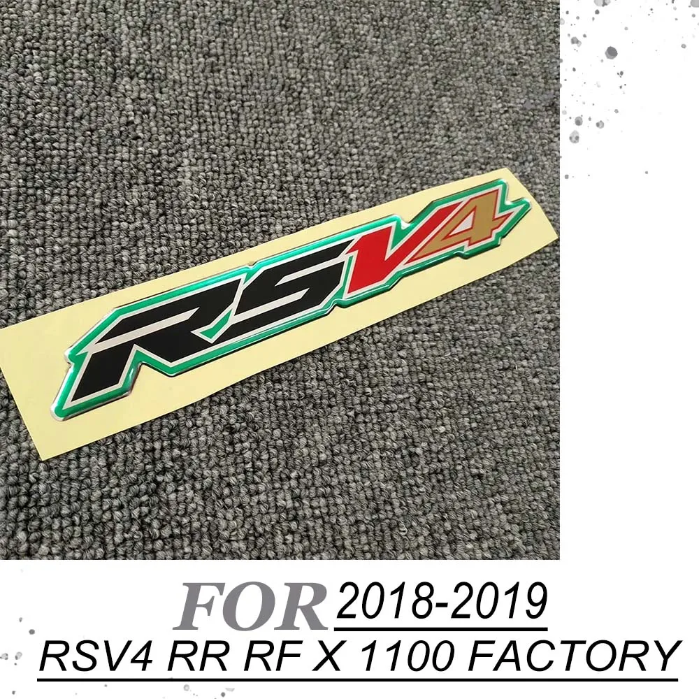 

2018 2019 Motorcycle Stickers Tank Pad For Aprilia RSV4 RR RF X 1100 Factory 3D Side Panel sticker Fuel Protector Fairing Embl