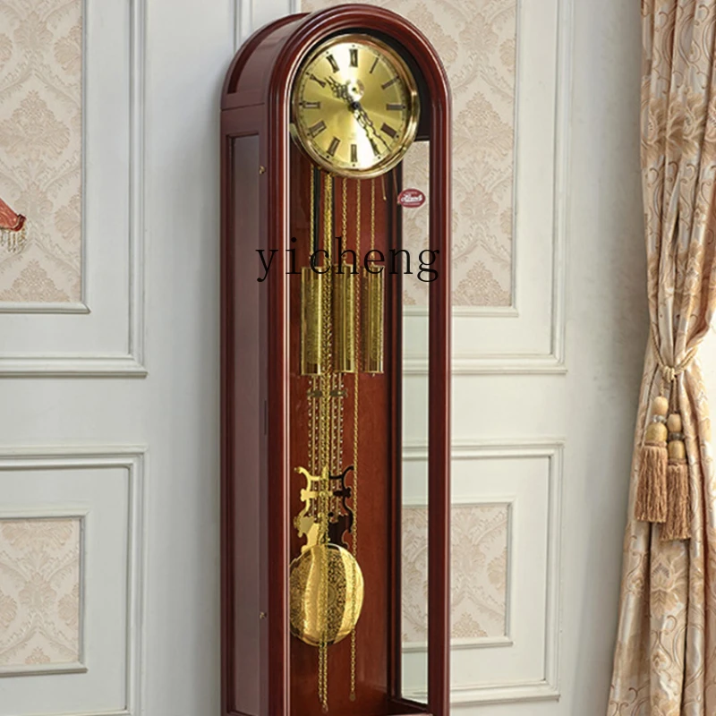 

ZC Chinese Retro Pendulum Clock Living Room Clock Vertical Mechanical Floor Clock