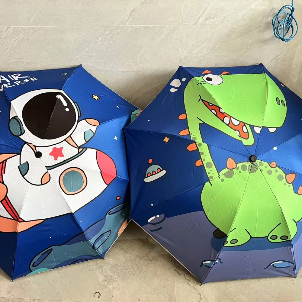 

UV umbrella,Anti-rebound Design,Safety reflective,Cute dinosaur,Handsome astronaut,Folding umbrella,Birthday gift umbrella