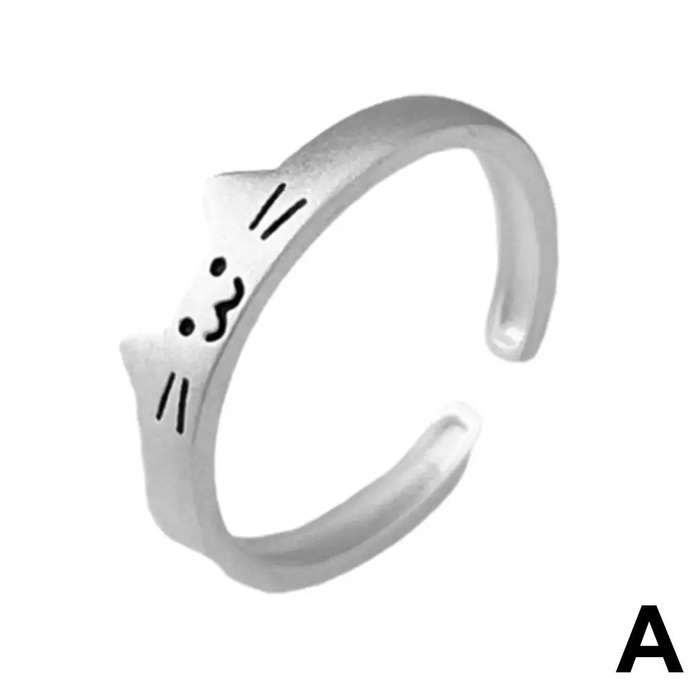 Niedliche Tier hunde katze offene Fingerringe für Männer Frauen Sommer mode neue Schmuck liebhaber Geschenk Party Geschenke m7h7