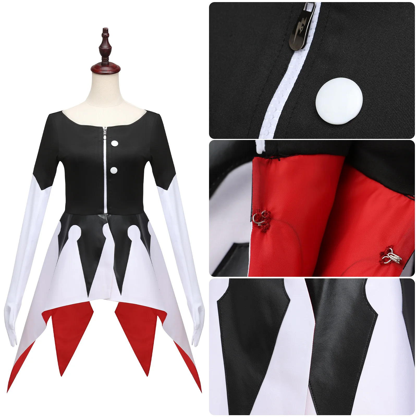 Carmilla disfraz de Cosplay, uniforme de Anime para fiesta de Halloween, Hotel, Overlords