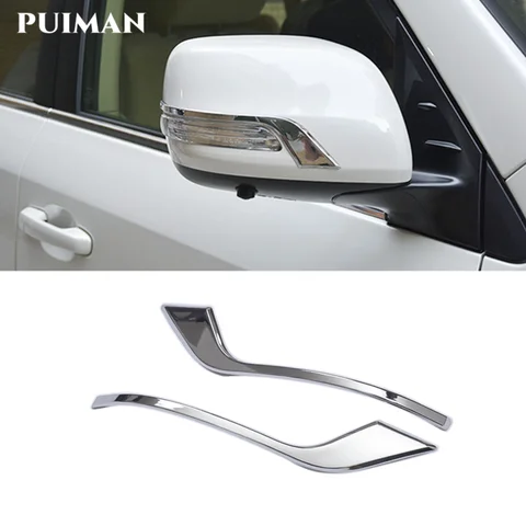Для Toyota Land Cruiser 200 LC200 2011 2012 2013 2014-2019 Автомобильное крыло, дверь, боковое зеркало заднего вида, хромированная отделка, украшение, одна пара