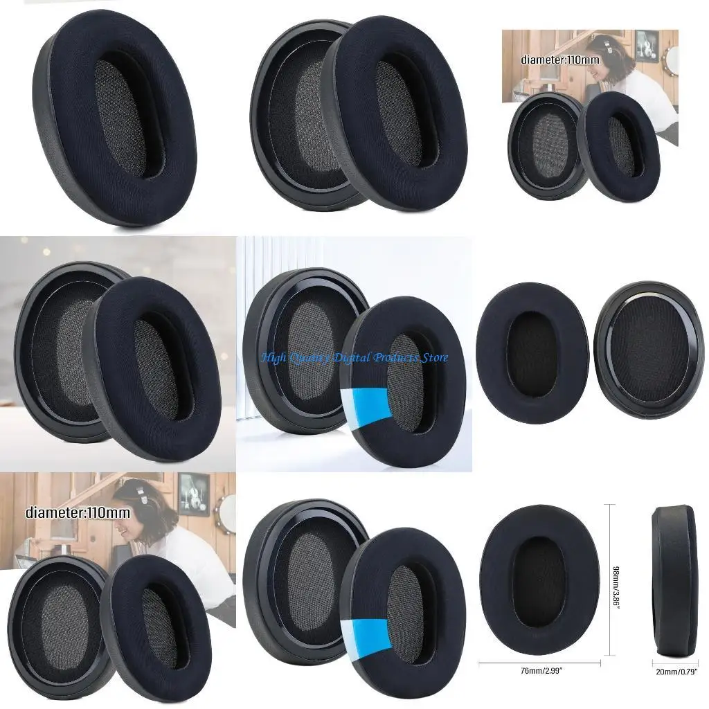 

U2JE Replacement Ear Pads for WHXB900N Headsets Enhances Sound Quality Earpads