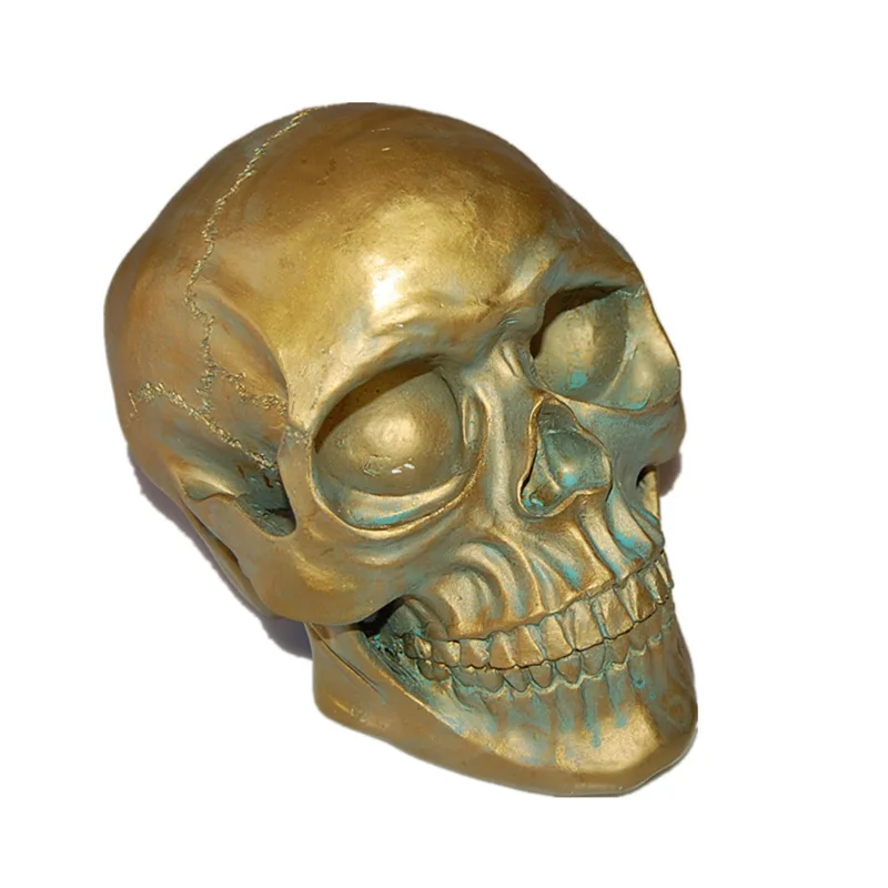 

1:1 Human Halloween Scene Decoration Prop Resin Skull Model