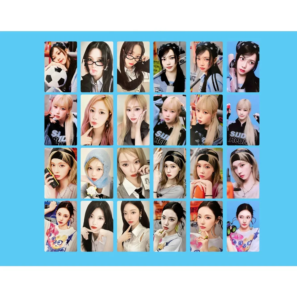 KPOP Korean Female Idol Photo Small Card Lomo Card KARINA GISELLE WINTER NINGING Fans Collection Gift Fashion Photocard