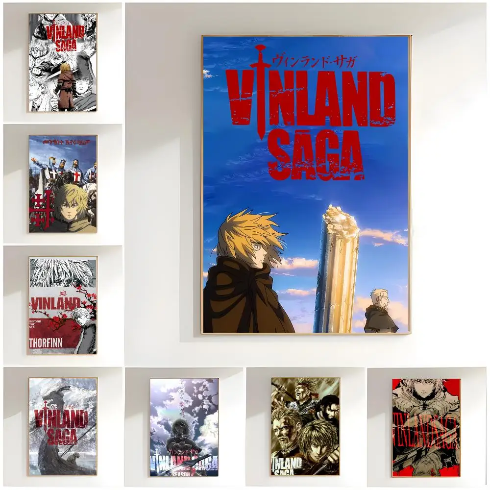Historical Seinen V-Vinland Saga Poster Classic Wall Art  Home Decor  Peel and Stick Unframed
