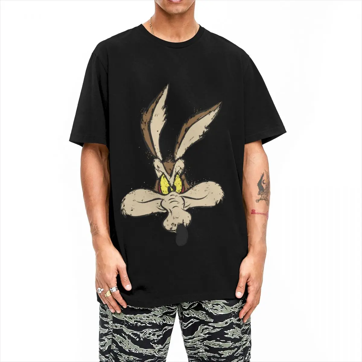 Men Women's Roadrunner Coyote T Shirt Cotton Clothing Novelty Short Sleeve O Neck Tee Shirt Plus Size T-Shirts