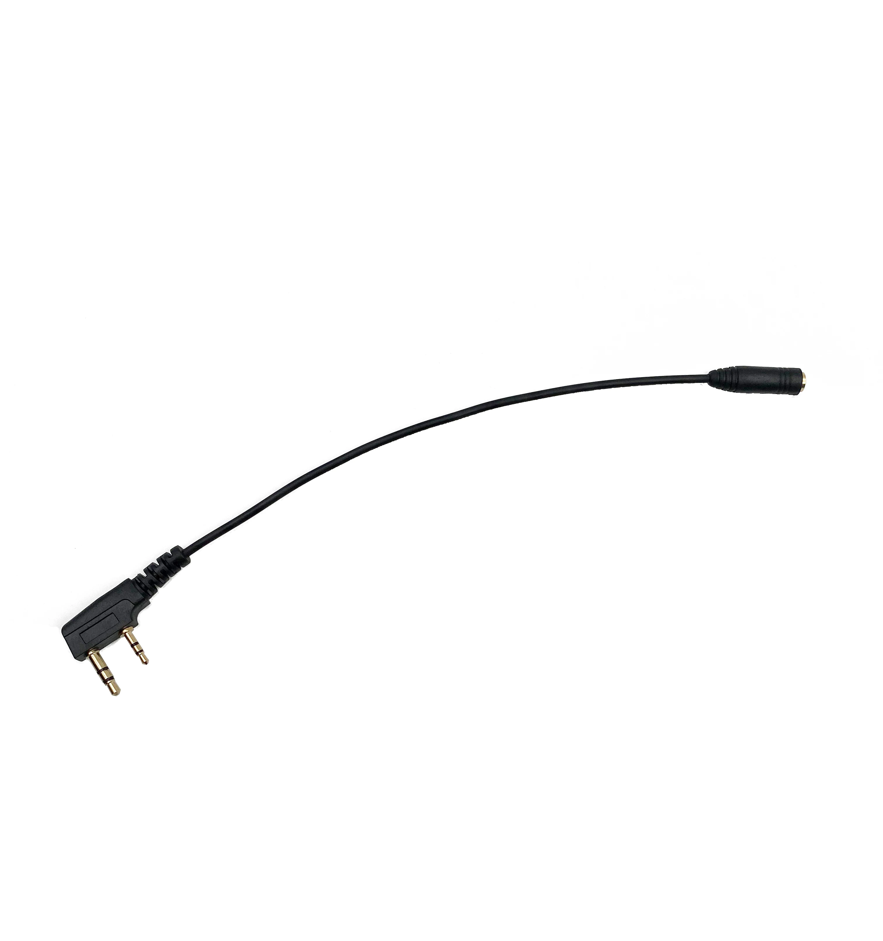 Cable de transferencia de auriculares para Kenwood TYT, adaptador de auriculares para walkie-talkie, 2 pines K1 a 3,5 MM, para Baofeng UV5R 888S