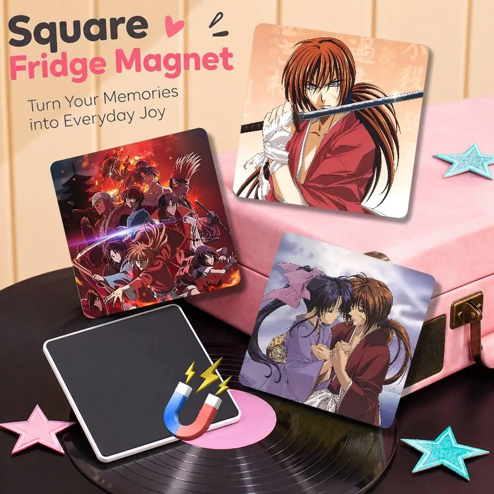 FOR Rurouni Kenshin New PVC Fridge Magnetic Refrigerator Magnets Personality Decorations Creative Gifts