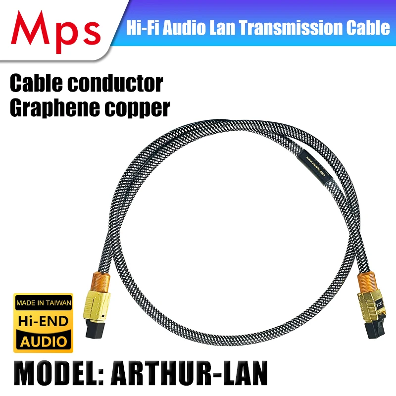 

HiFi Mps ARTHUR Graphene Copper network signal audio cable decoder Lan transmission cable