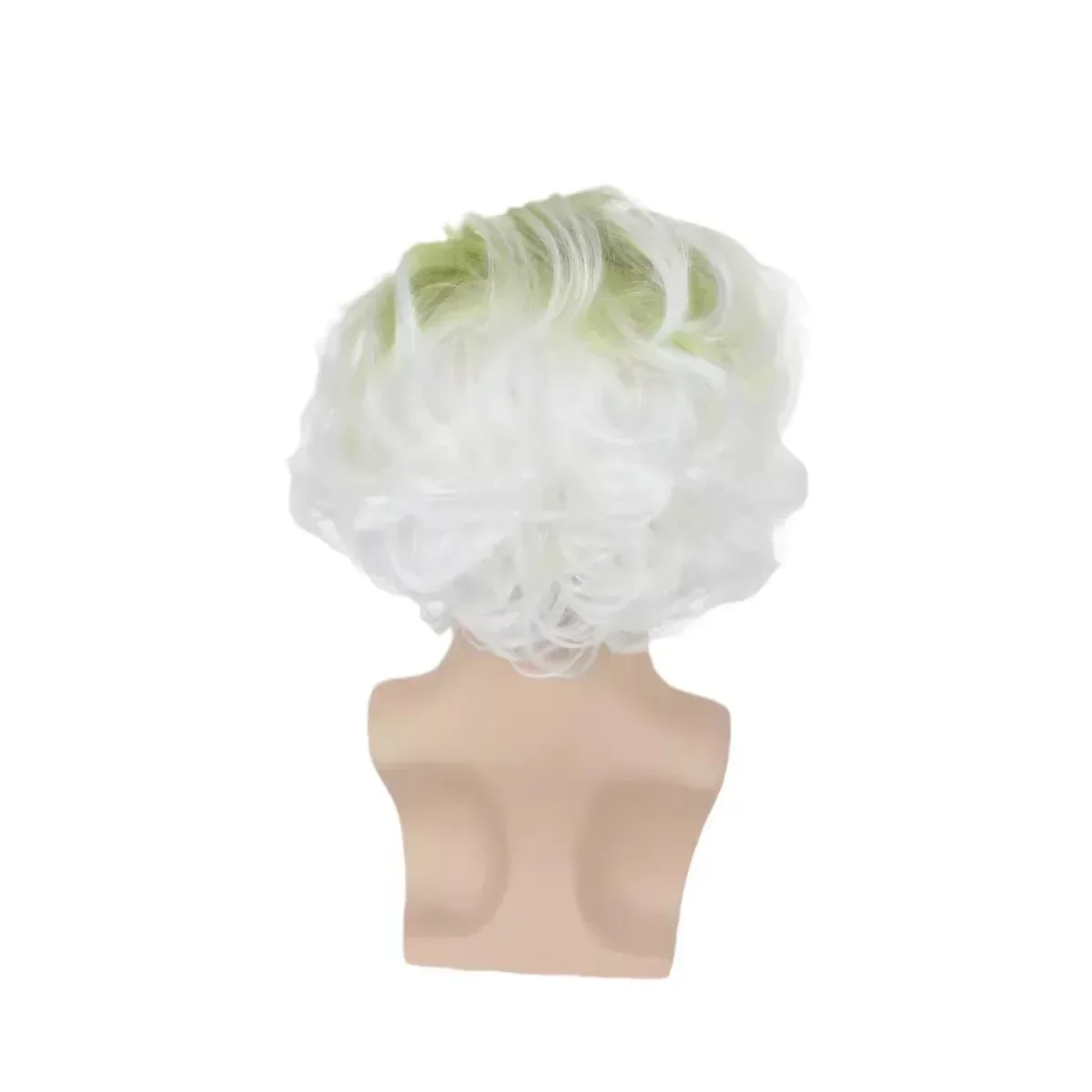Synthetic Green Clown Wig Bald Clown Anime Cosplay Full Head Wig Festival Party Halloween