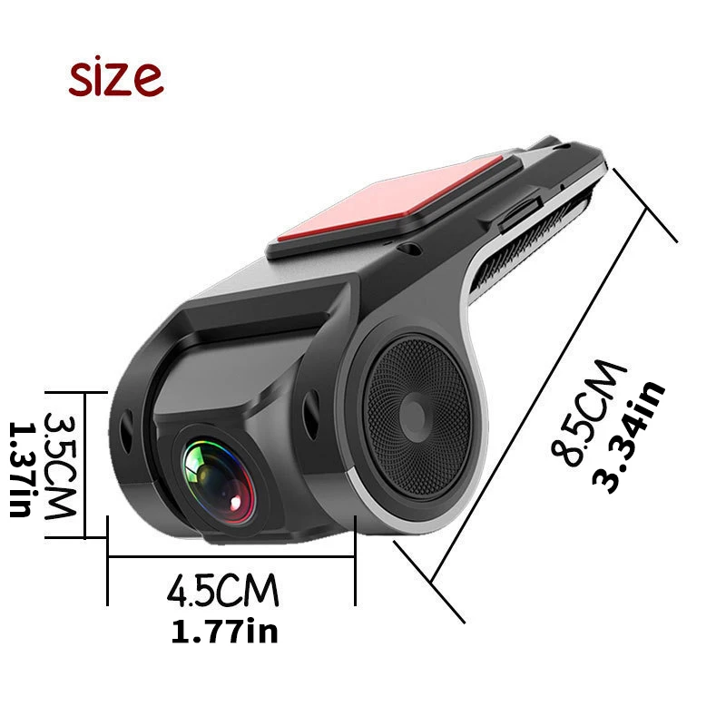AD AS USB DVR Camera for Car DVD Android Player Dash Cam Full HD Navigation Head Unit Auto Audio Voice Alarm G-Shock