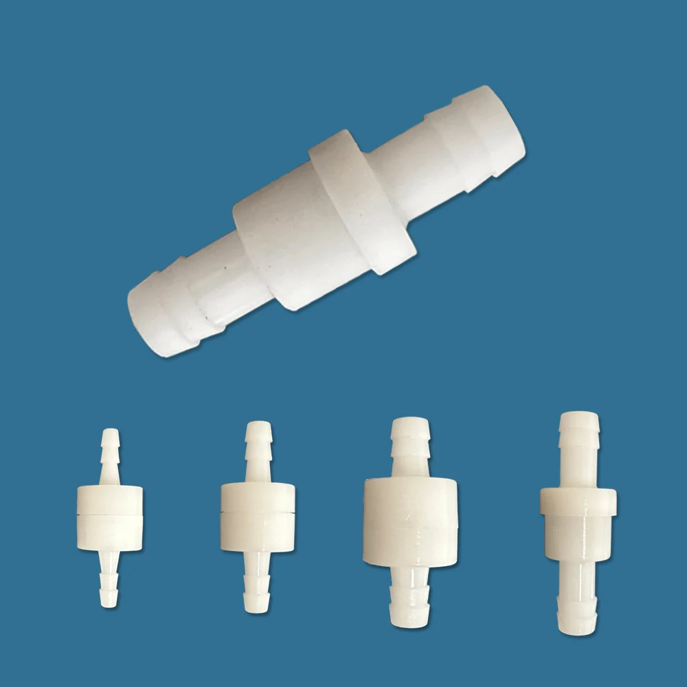 

Новый 10 шт. белый 4 мм/6 мм/8 мм/10 мм/12 мм пластиковый односторонний линейный обратный клапан топливный газ жидкая вода