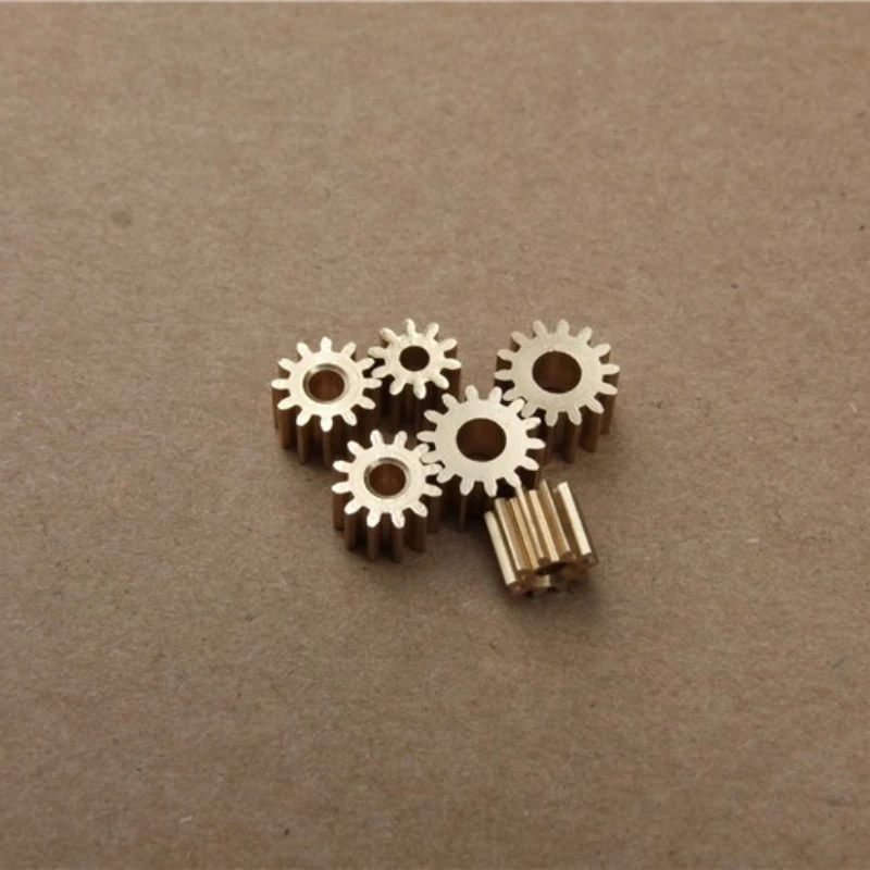 Precision Mechanical Gear 0.25M 9/10/11/12/13/14/15/16/17/18/19/20 Teeth 1/1.5/2/3mm Mini Copper DIY Model Gear