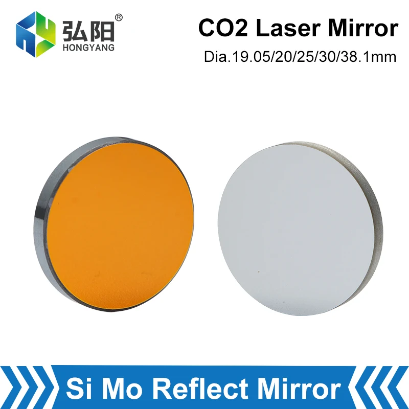 

Co2 Lens Mo Si Laser Mirror D19.05mm 20mm 25mm 30mm 38.1mm Optical Laser Mirror For Laser Engraving & Cutting Machine