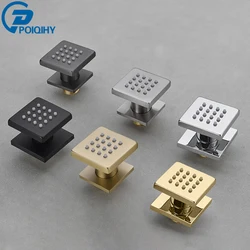 Black Golden Body Sprays Square Shower Spa Massage Body Jets Chrome Concealed Shower Spray Head Faucet Accessory