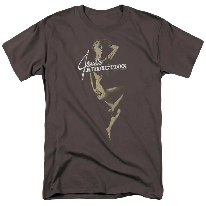 Janes Addiction Inside Escape T Shirt Mens Licensed Rock Band Charcoal