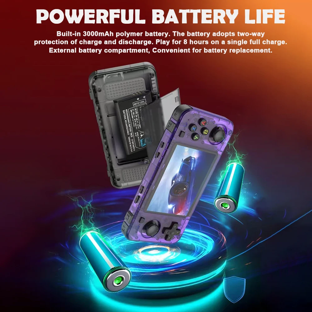 R36H Retro คอนโซลเกมมือถือแบบพกพา 3.5 นิ้วหน้าจอ IPS เครื่องเล่นวิดีโอแบบพกพาสําหรับ PS1/PSP/DC/N64/SS