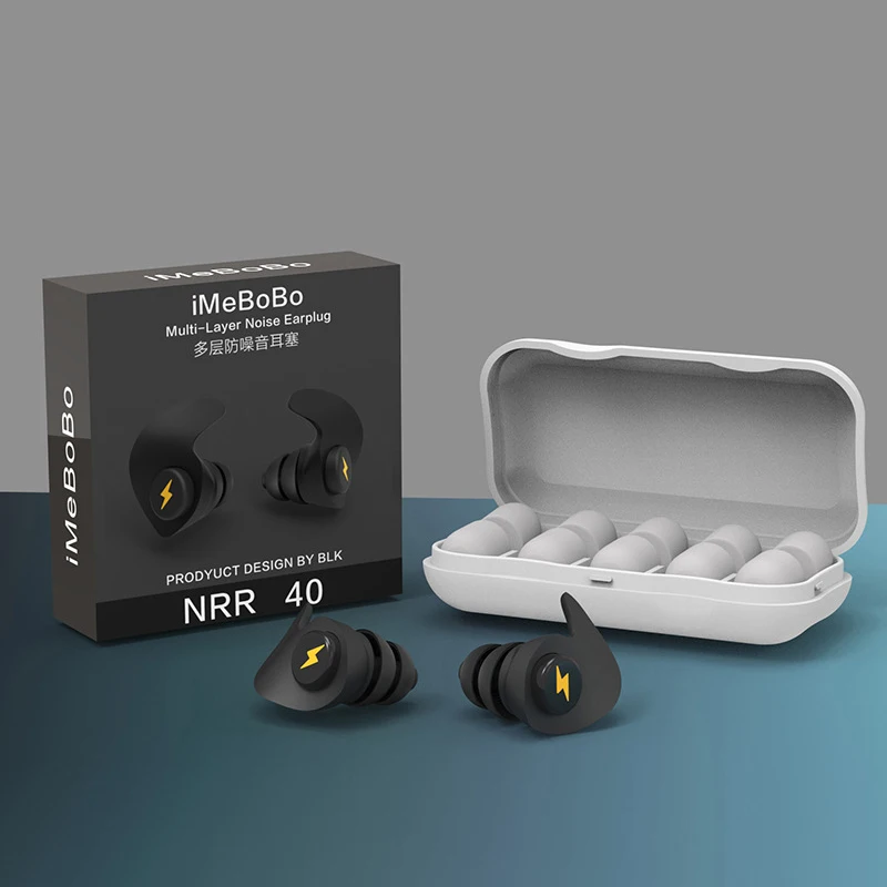 1PCS Mini Silicone Ear Plugs Noise Reduction Filter Hear Safety Ear Protector For Study Concert Soft Foam Sleeping Earplugs