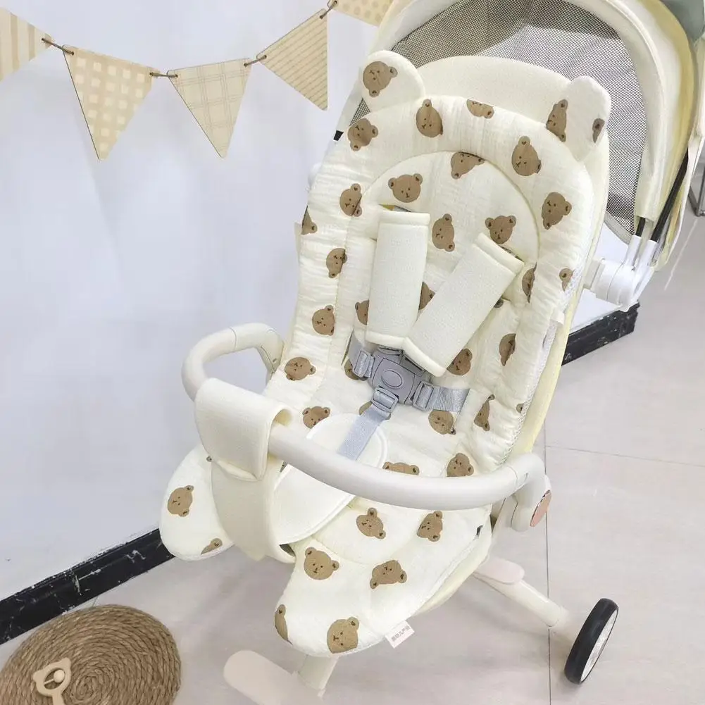 Baby Stroller Seat Cushion Soft Mattress Kids Pushchair Car Mat Stroller Accessories Baby Stroller Cushion 3D Mesh Breathable